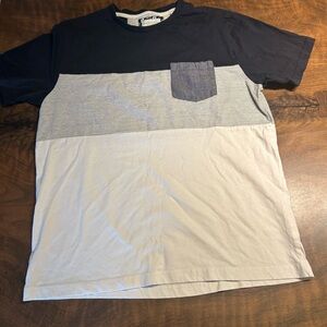 Denim & Flowers Striped Pocket Tee